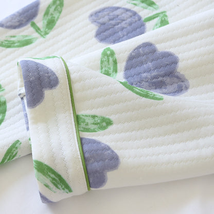 Elegant Cotton Tulip Print Sleepwear