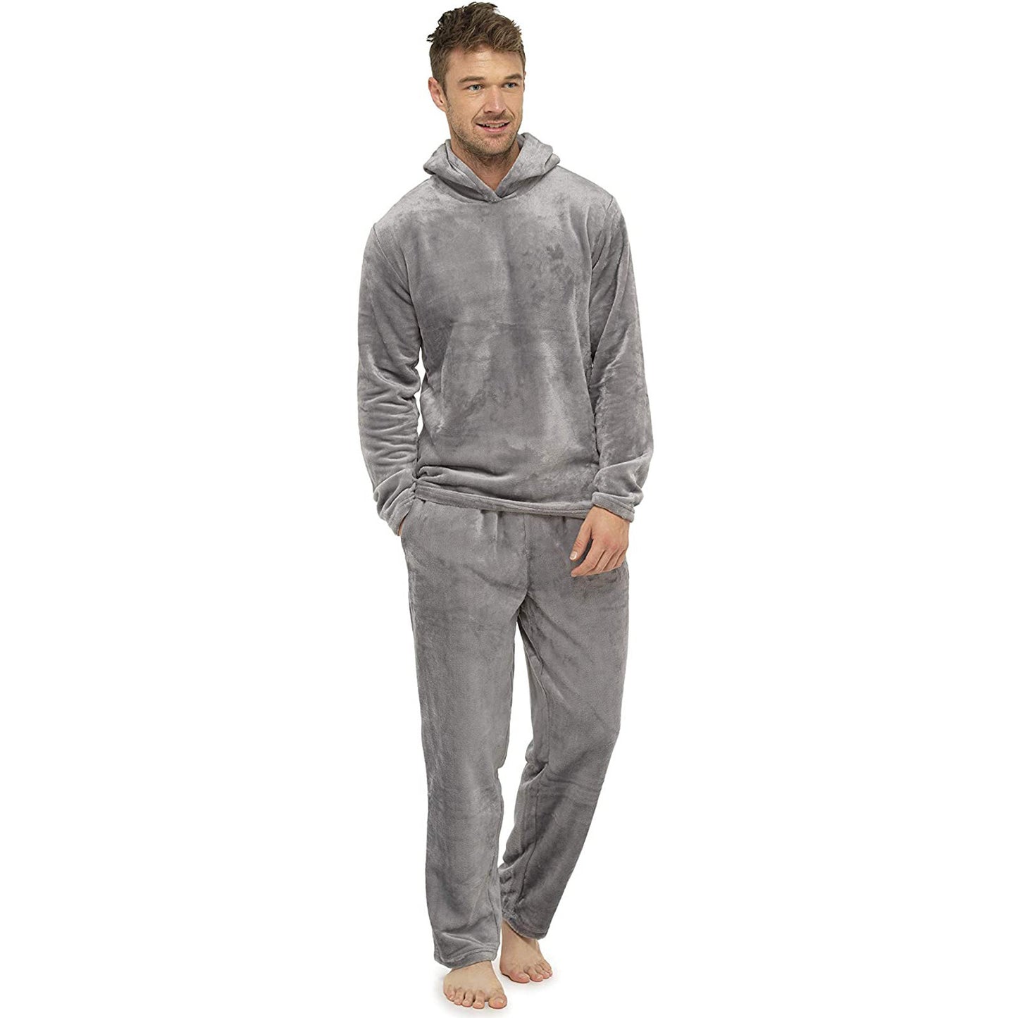 Men's Faux Silk Loungewear Set