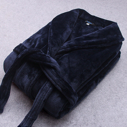 Autumn / Winter Coral Fleece Bathrobe